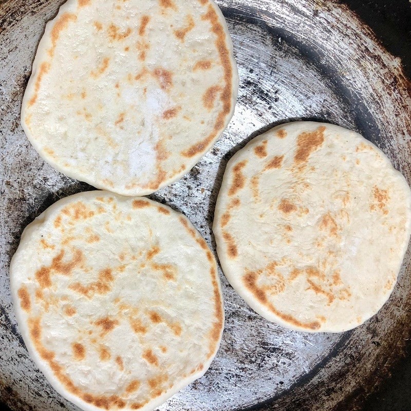 Bước 4 Nướng bánh bằng chảo Bánh mì dẹt Thổ Nhĩ Kỳ