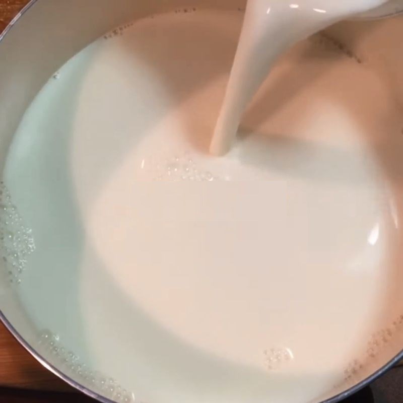 Bước 1 Pha hỗn hợp sữa Sữa chua uống bằng lò nướng