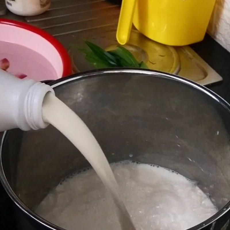 Bước 3 Pha sữa Sữa chua bắp