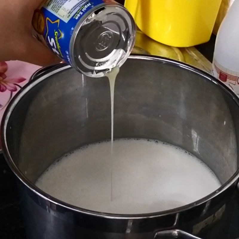 Bước 3 Pha sữa Sữa chua bắp