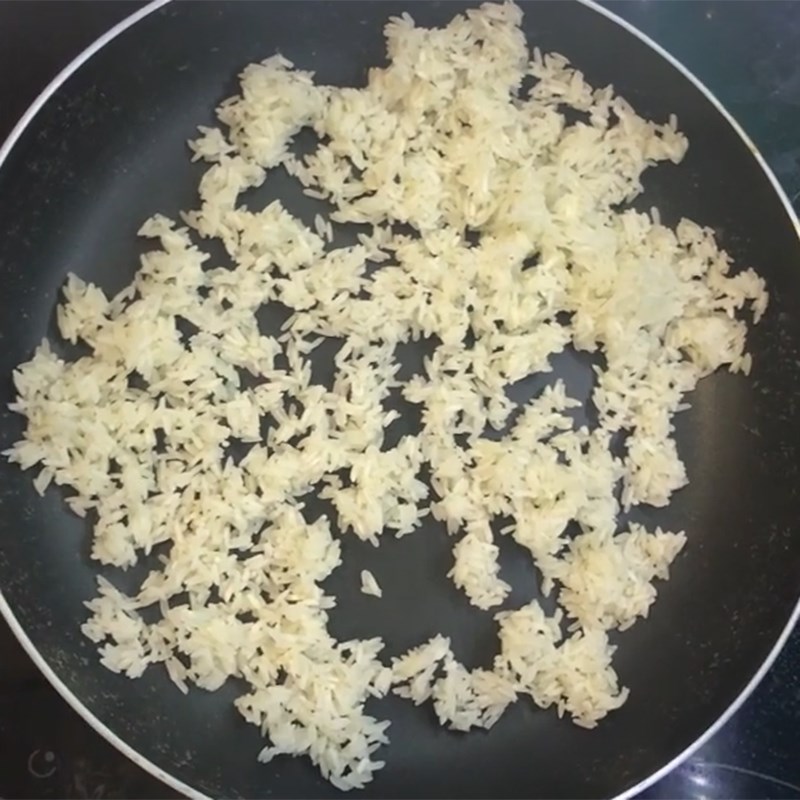 Bước 1 Rang gạo và nấu cháo Cháo hàu cải xanh