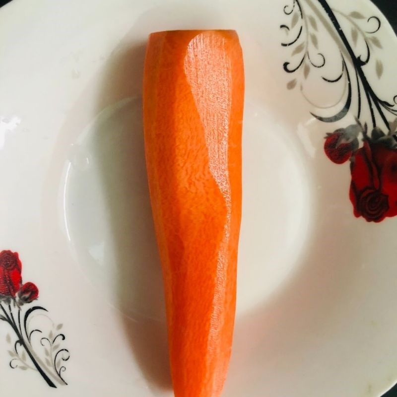 Bước 1 Sơ chế cà rốt Sinh tố cà rốt
