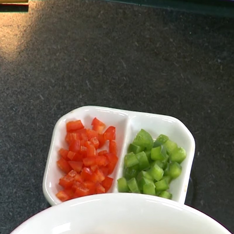 Bước 2 Sơ chế các rau củ còn lại Salad bí đỏ nấm bào ngư