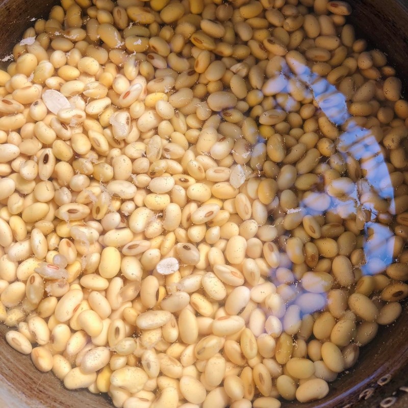 Bước 1 Sơ chế đậu nành Đậu váng (tàu hũ ky)