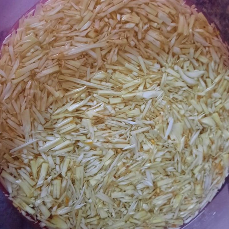 Bước 1 Sơ chế mít non Gỏi mít non trộn tôm