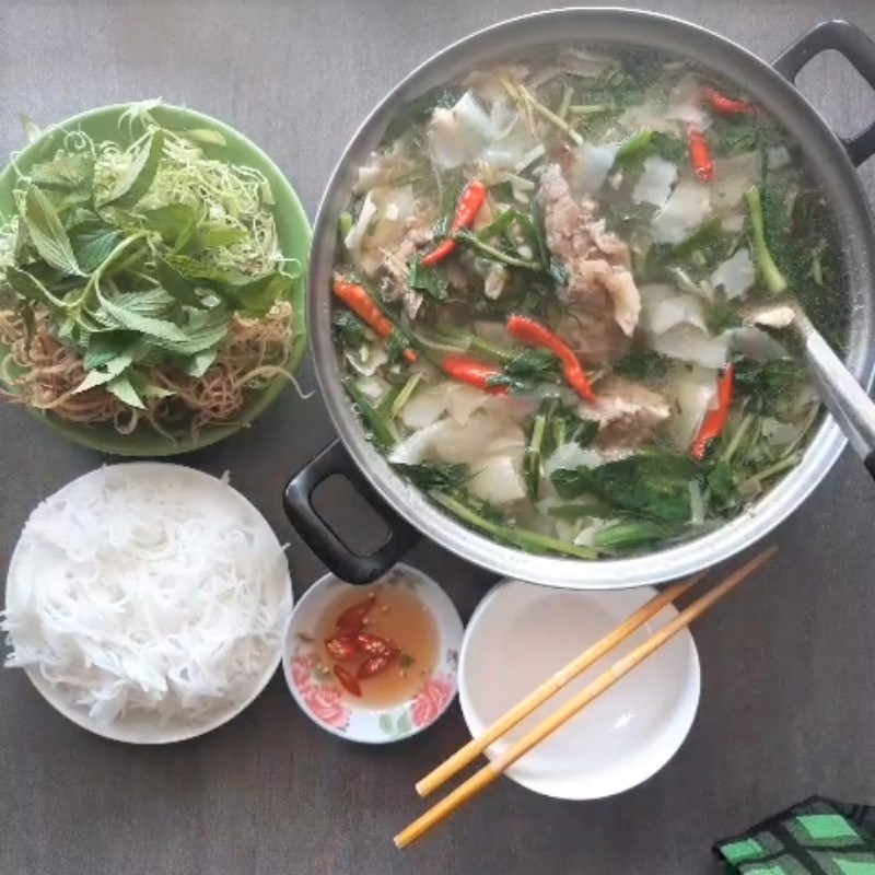 Bước 6 Thành phẩm Canh xương bò măng chua