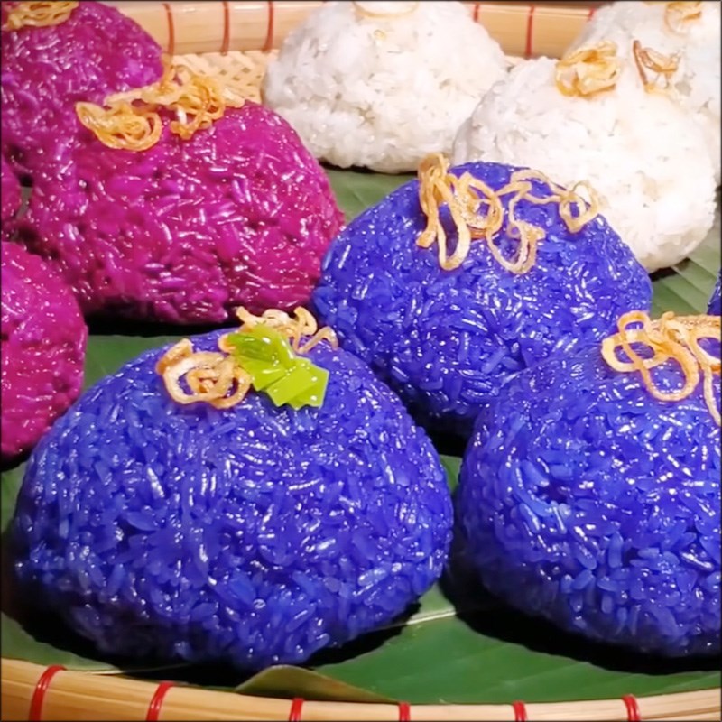 Bước 8 Thành phẩm Xôi trân châu xanh tím