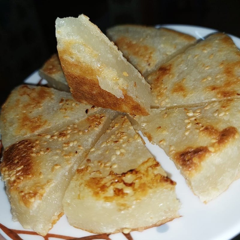 Bước 4 Thành phẩm Bánh khoai mì nướng bằng chảo chống dính