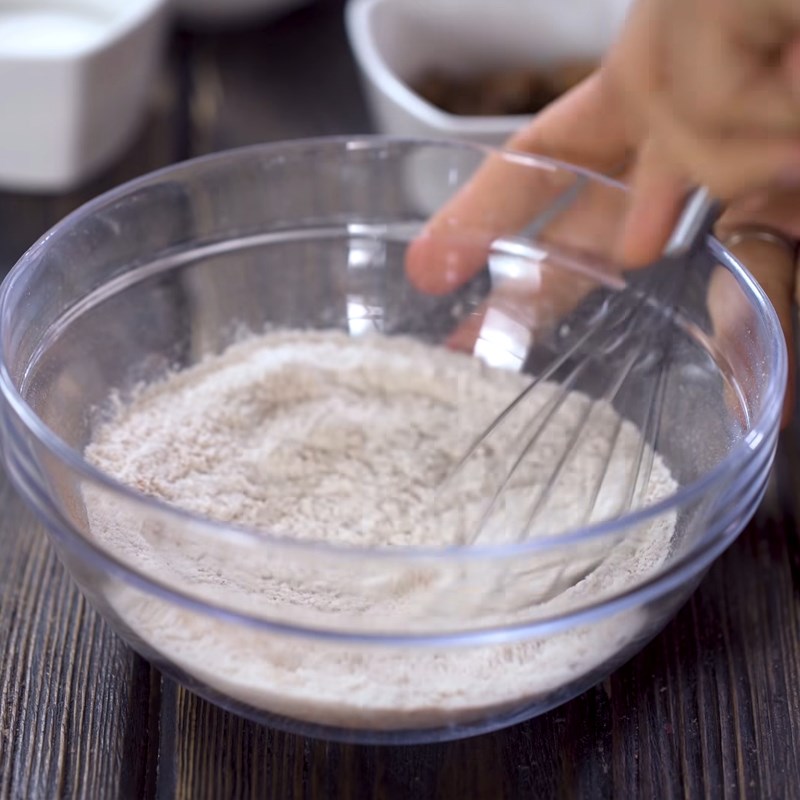 Bước 1 Trộn bột làm bánh Bánh kem dừa