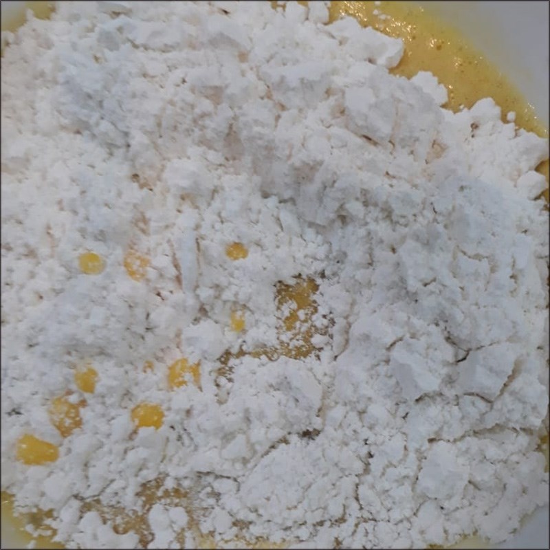 Bước 1 Trộn bột làm bánh Bánh bông lan cuộn kem (Công thức chia sẻ từ người dùng)