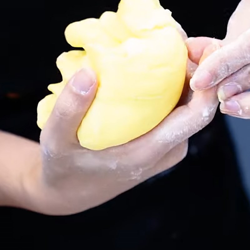 Bước 3 Trộn bột trân châu sầu riêng Trà sữa sầu riêng