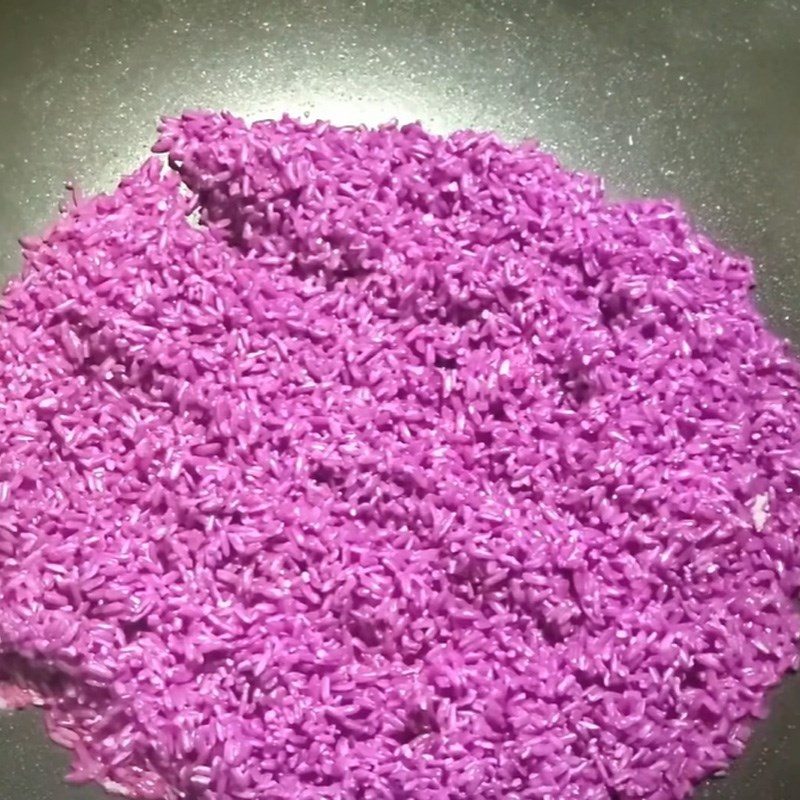 Bước 5 Xào nếp Xôi trân châu xanh tím