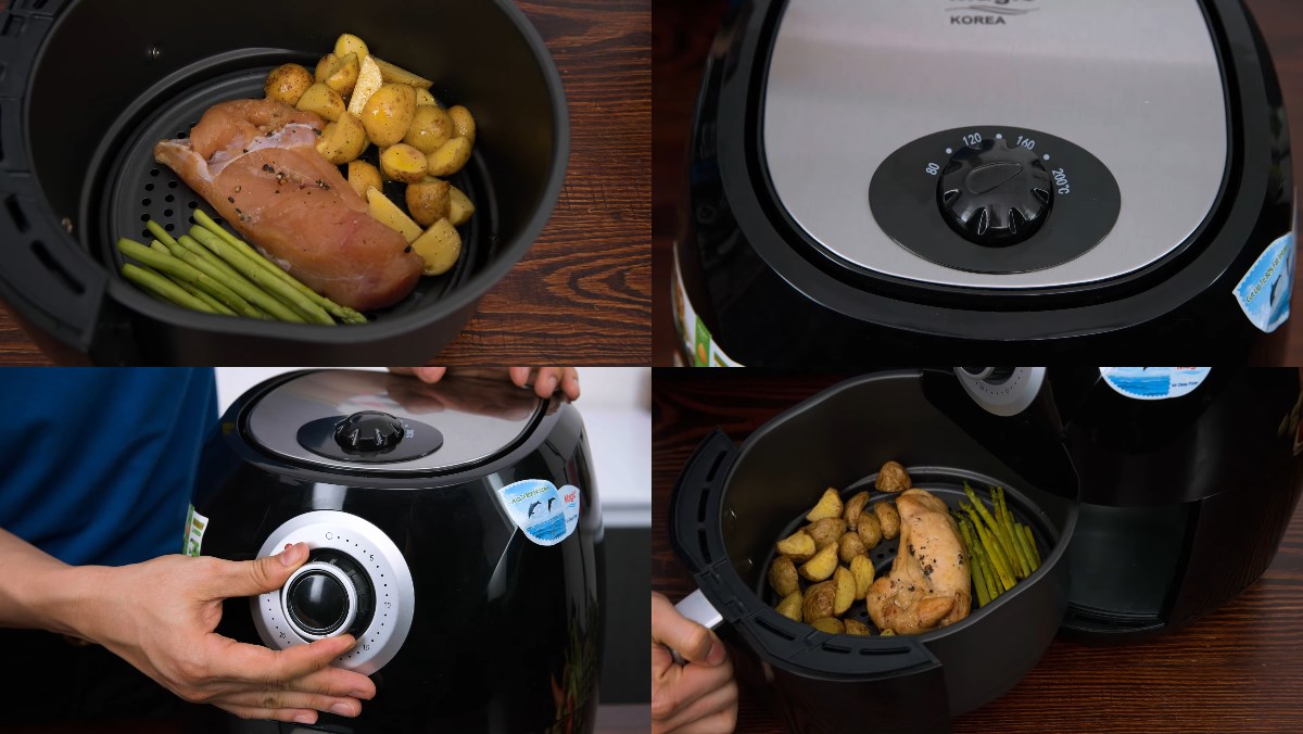 c&aacute;ch d&ugrave;ng nồi chi&ecirc;n kh&ocirc;ng dầu Magic a84