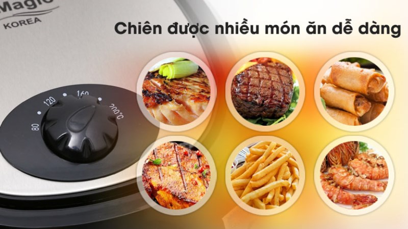 chức năng của nồi chi&ecirc;n kh&ocirc;ng dầu Magic a84
