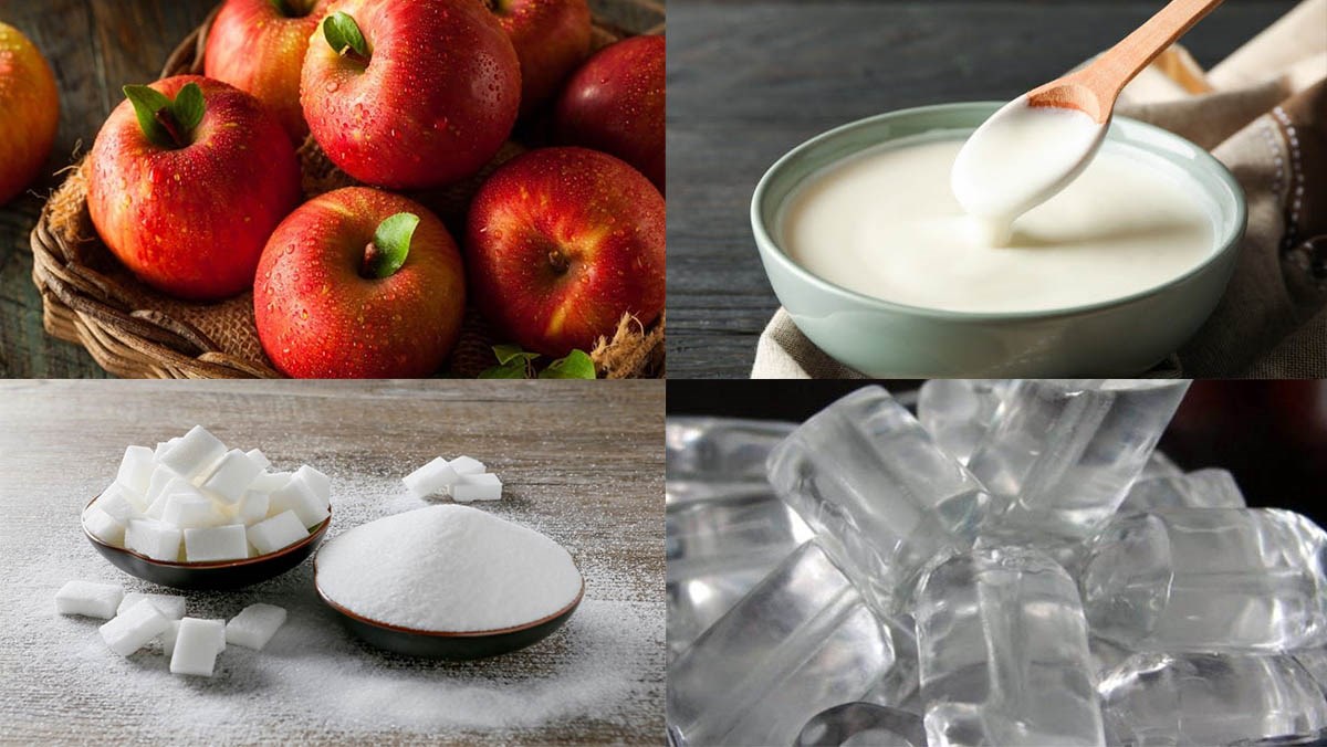Nguyên liệu món ăn sinh tố táo
