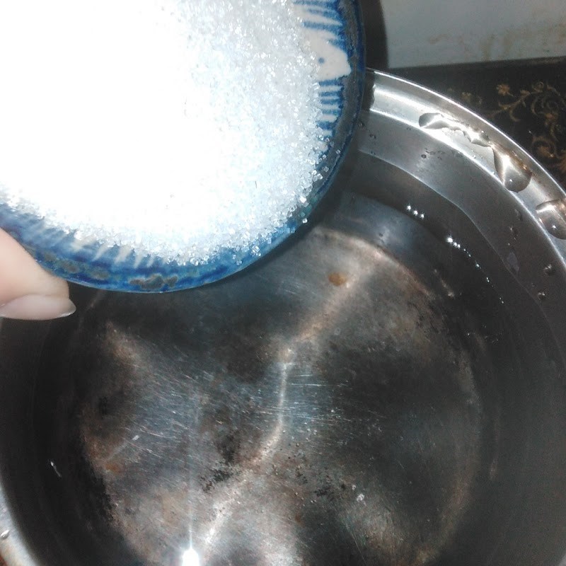 Bước 2 Nấu nước đường Chè trôi nước không bị cứng (công thức được chia sẻ từ người dùng)