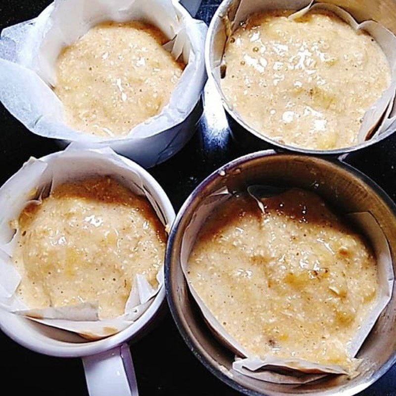 Bước 3 Nướng bánh chuối Bánh chuối nướng bằng bột mì nguyên cám