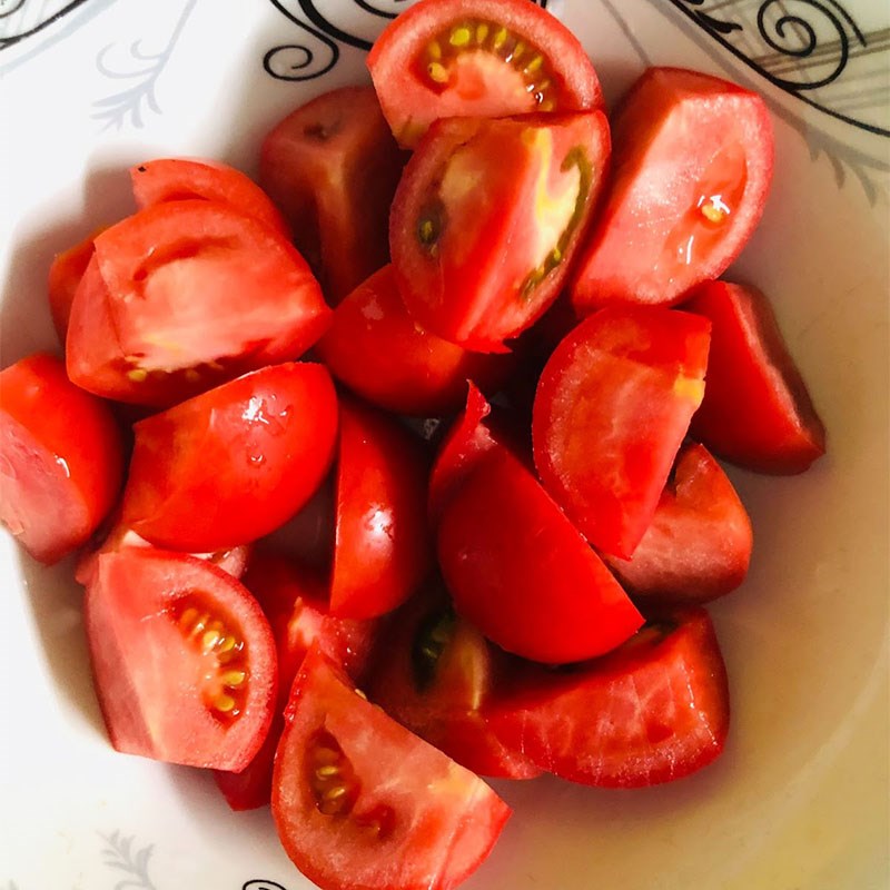 Bước 1 Sơ chế nguyên liệu Sinh tố cà chua cần tây