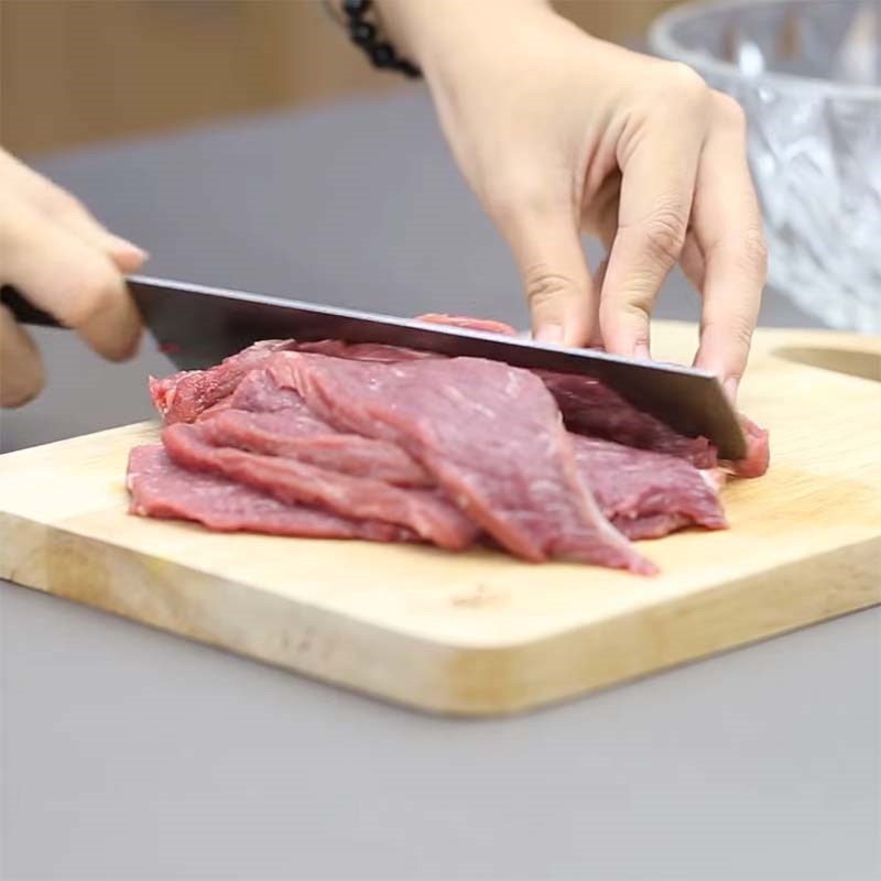 Bước 1 Sơ chế nguyên liệu Khô bò miếng