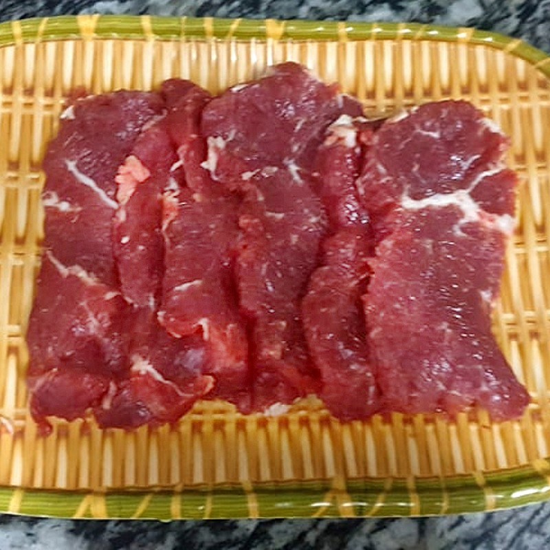 Bước 1 Sơ chế, ướp thịt bò Bò bít tết