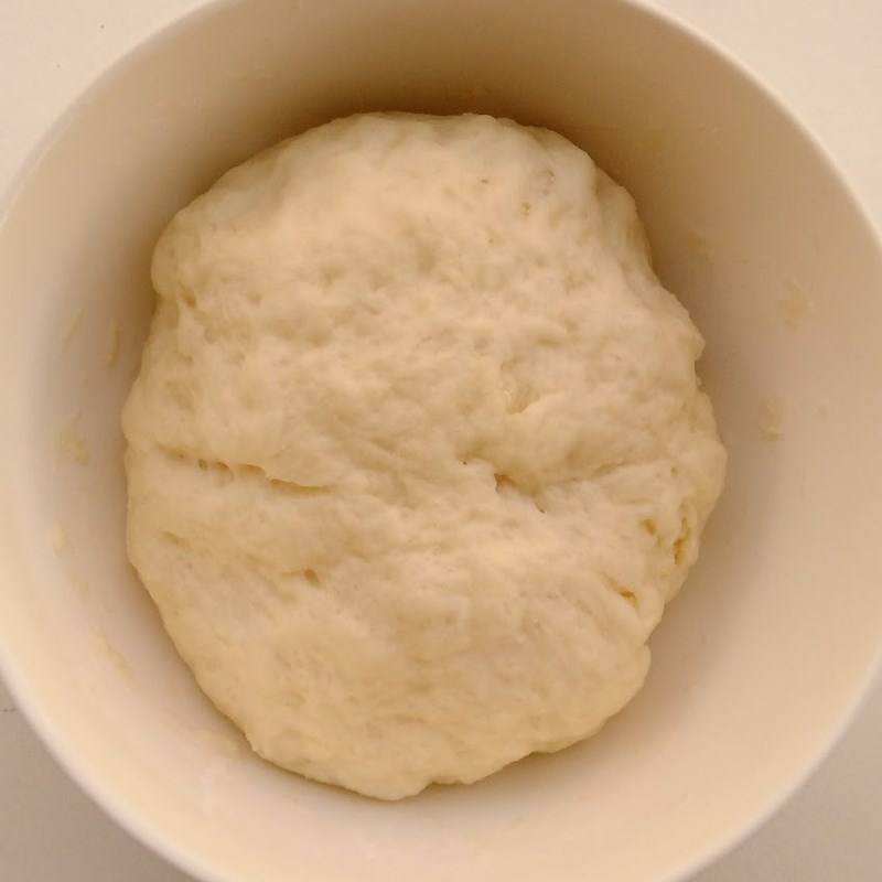 Bước 2 Trộn và ủ bột bánh Bánh tiêu sữa