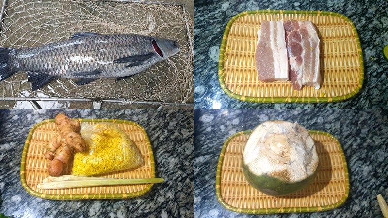 Nguyên liệu làm cá kho làng Vũ Đại