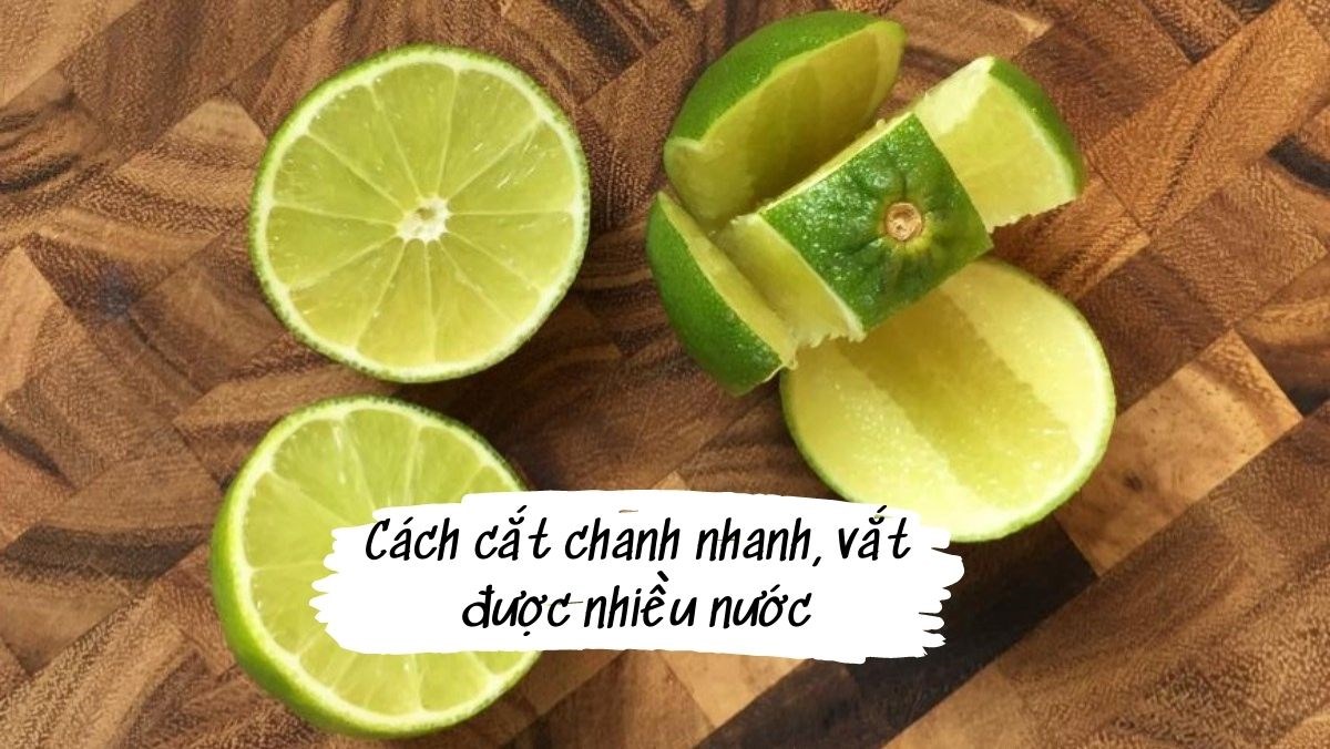 Cách cắt chanh nhanh
