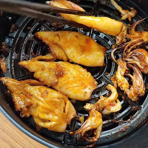 Nướng mực bởi nồi cừu không dầu, lò vi sóng, lò nướng