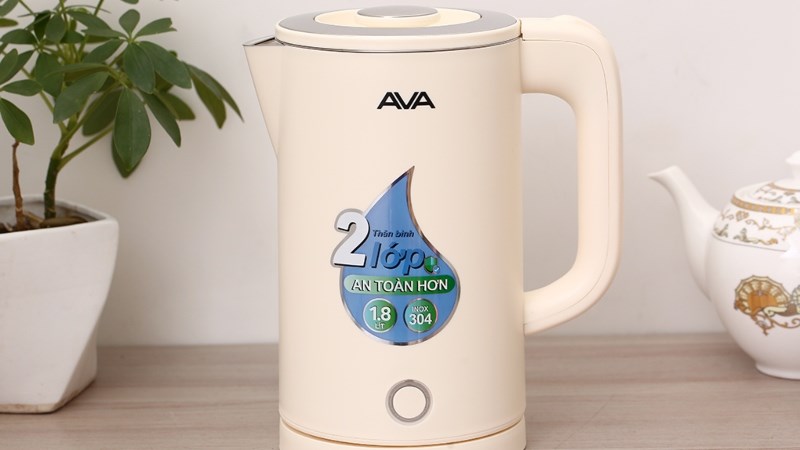 B&igrave;nh đun si&ecirc;u tốc inox AVA