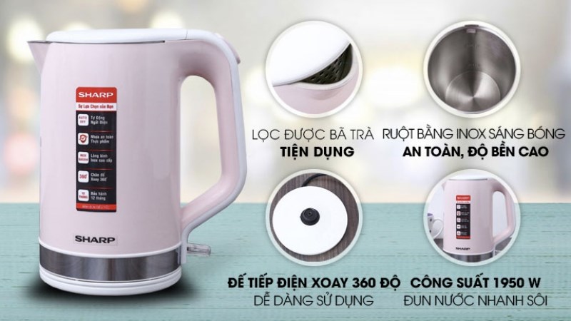 B&igrave;nh si&ecirc;u tốc Sharp 1.8 l&iacute;t EKJ-18VP-PK