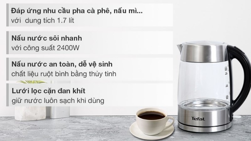 B&igrave;nh đun si&ecirc;u tốc Tefal KI772D38