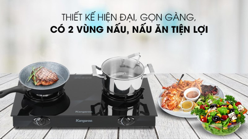 Bếp ga đ&ocirc;i Kangaroo KG8G1A