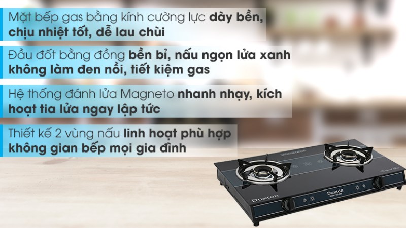 Bếp ga đ&ocirc;i Duxton DG-595