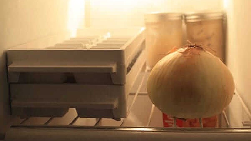 Put the onions in the refrigerator for 30 minutes before using