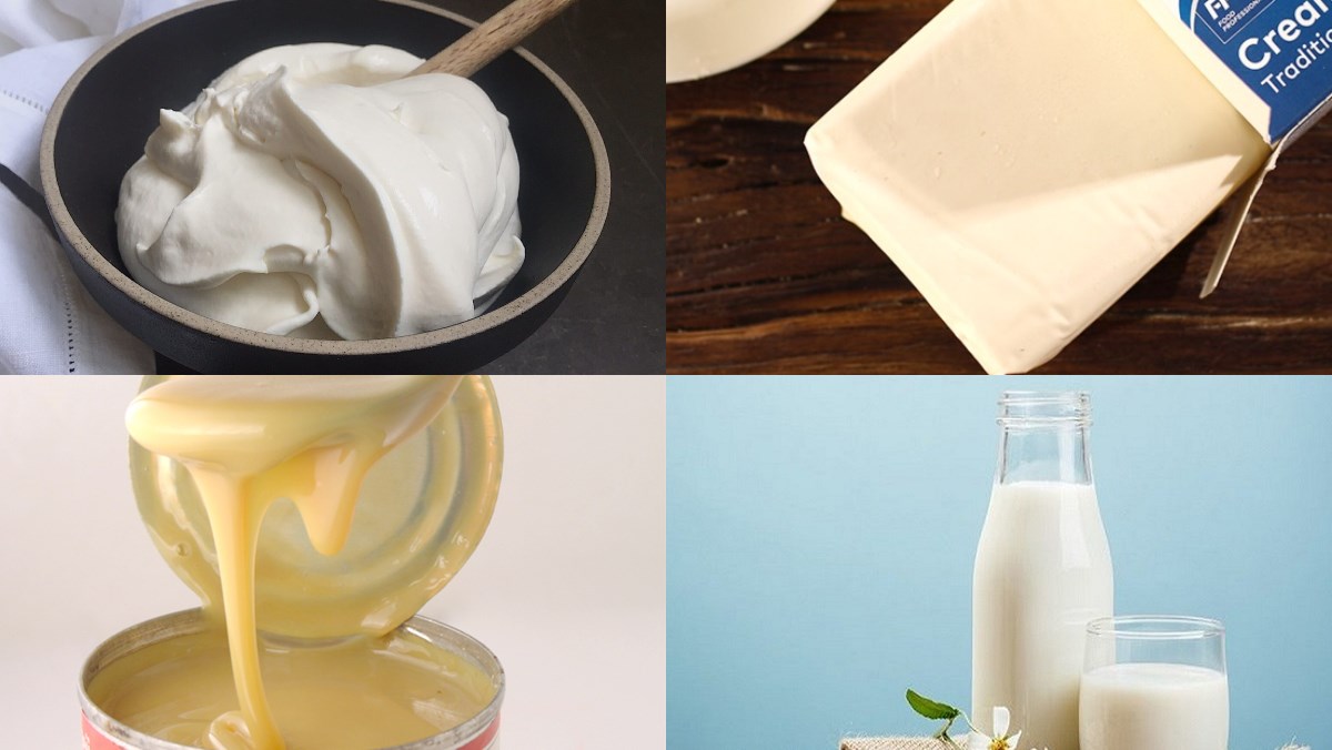 Nguyên liệu làm kem cheese không cần whipping cream