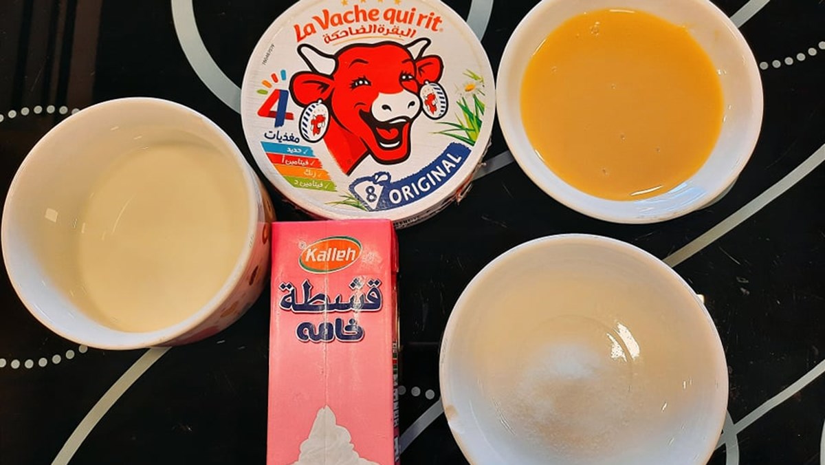 Nguyên liệu làm kem cheese từ phô mai con bò cười