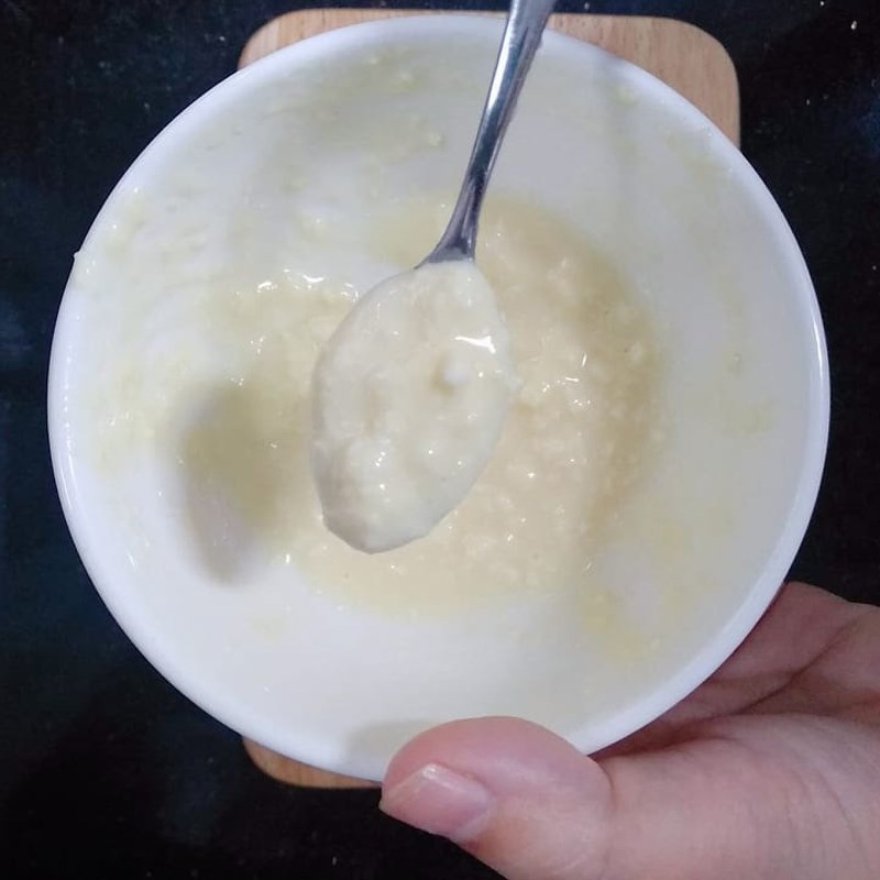 Bước 1 Làm sốt phô mai Bánh mì phô mai con bò cười