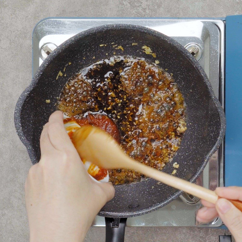 Bước 2 Nấu tương chấm thịt nướng Sốt chấm thịt nướng Hàn Quốc
