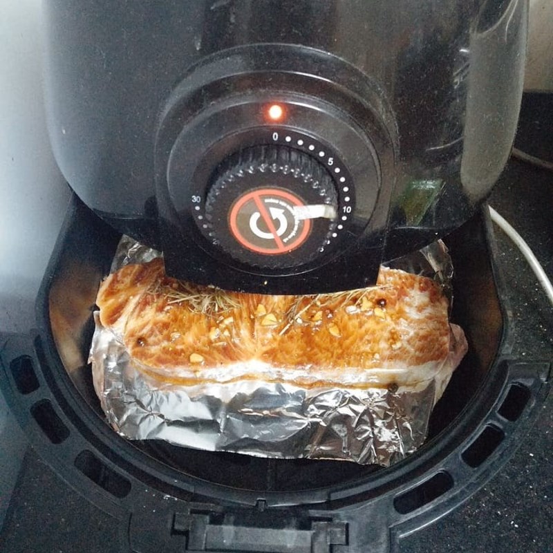 Bước 3 Nướng thịt bò Thịt bò nướng tiêu bằng nồi chiên không dầu