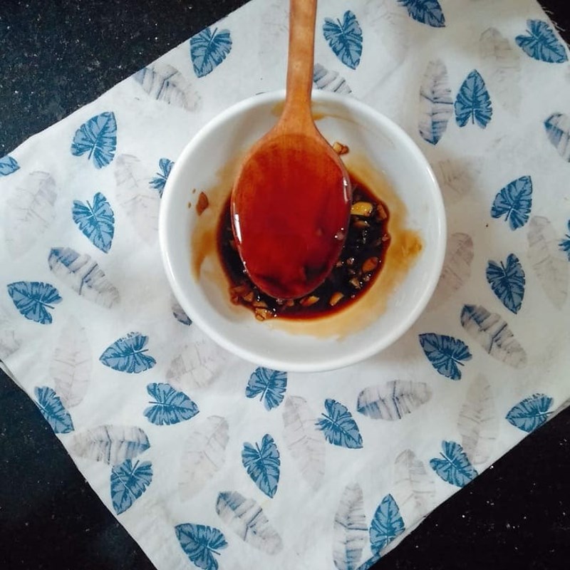 Bước 1 Pha nước sốt tiêu Thịt bò nướng tiêu bằng nồi chiên không dầu