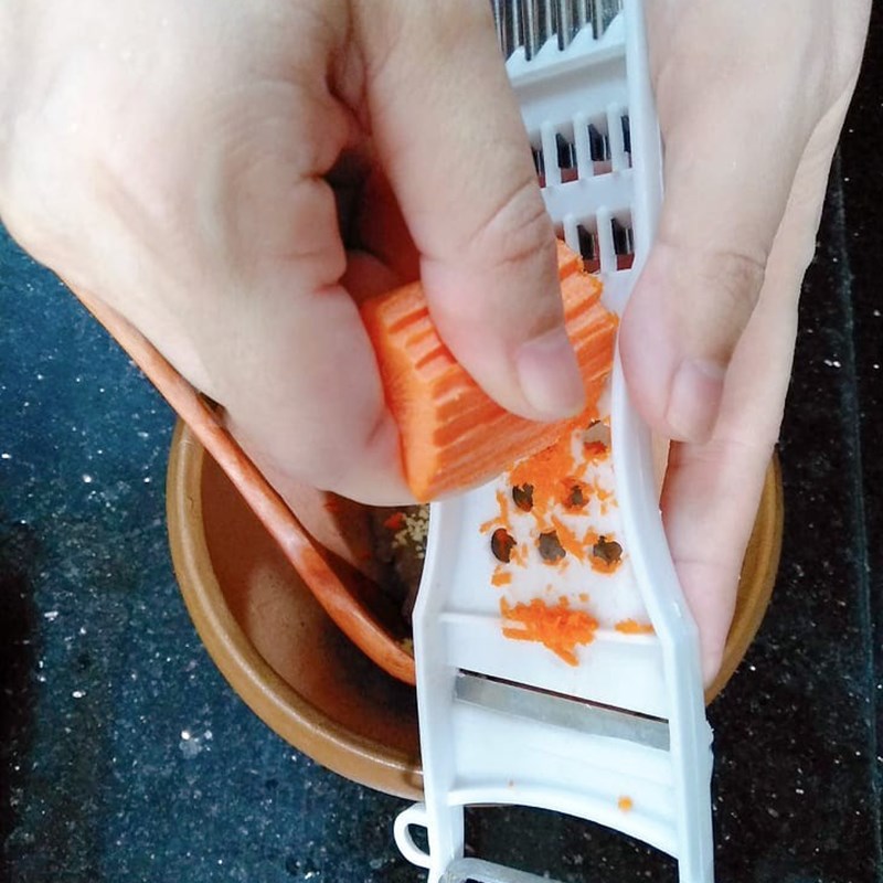 Bước 2 Sơ chế, ướp tôm và vo viên tôm Canh rong biển nấu tôm viên