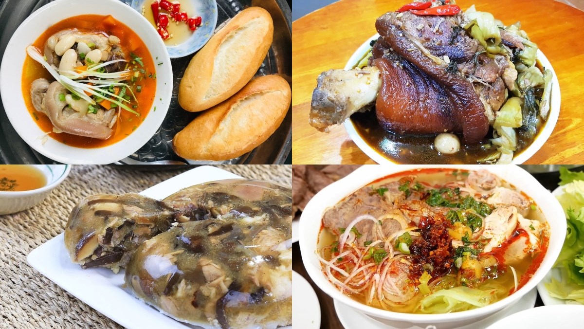 Hầm giò heo bằng nồi áp suất