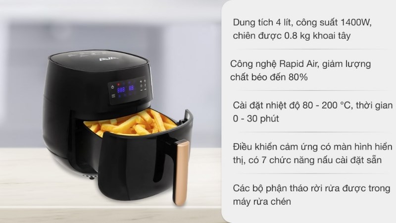 Nồi chiên không dầu Ava AF358T