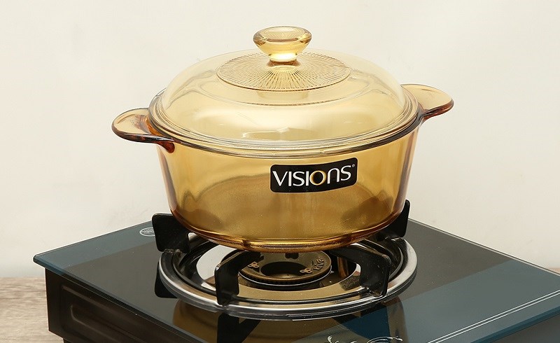 Bộ nồi thủy tinh, chảo chống d&iacute;nh v&acirc;n đ&aacute;