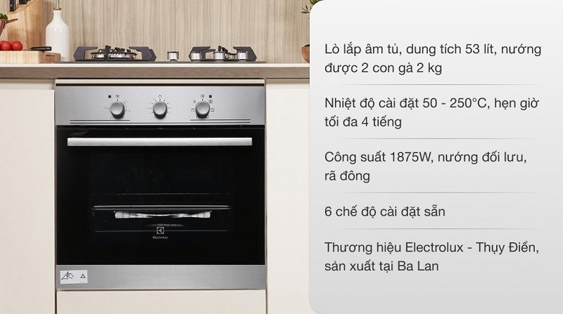 L&ograve; nướng &acirc;m Electrolux EOB2100COX