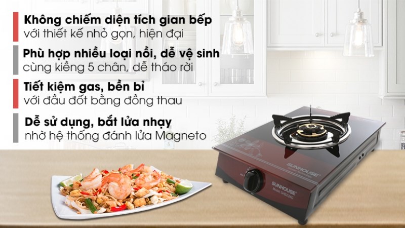 bếp ga đơn Sunhouse SHB212KG