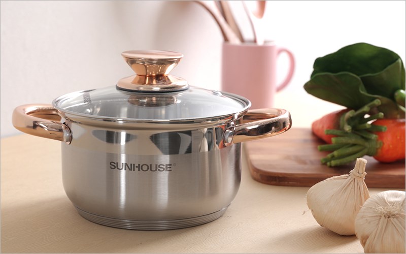 Nồi inox 5 đ&aacute;y Sunhouse SHG24216/SHG24220/SHG24224/SHG24226