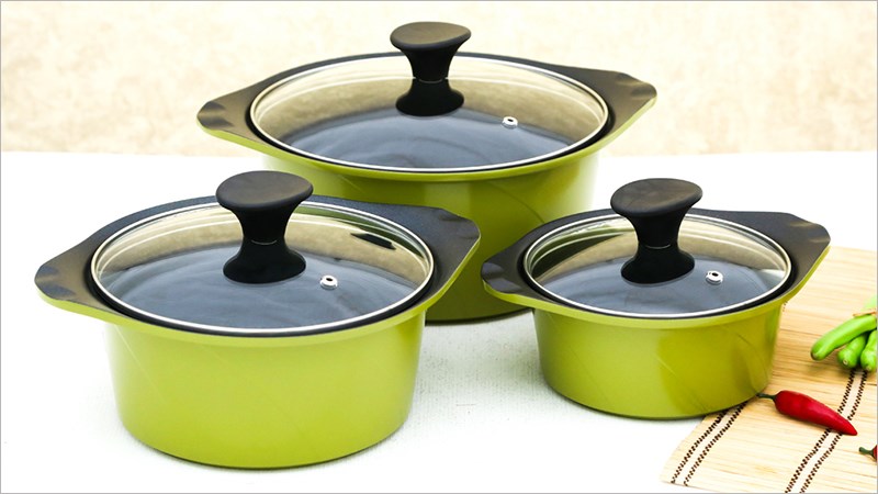 Bộ nồi nh&ocirc;m Goldsun AD02-3106AG