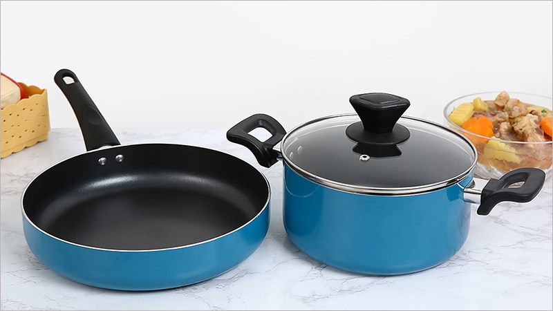 Bộ nồi chảo nh&ocirc;m chống d&iacute;nh Delites BE010-20-26