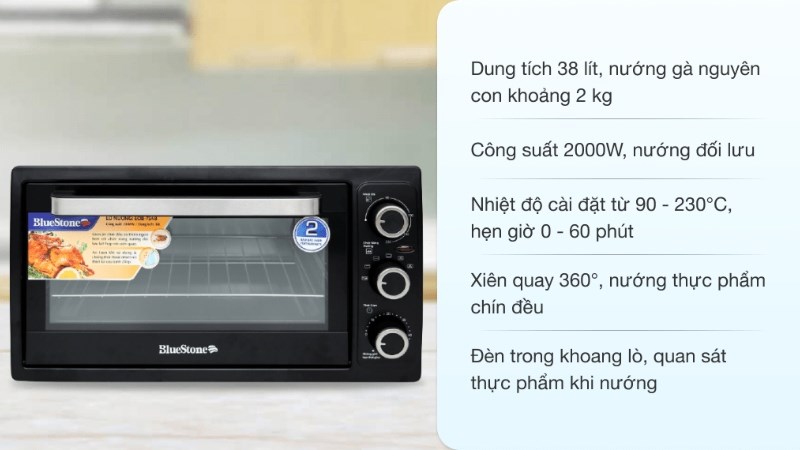 Lò nướng Bluestone EOB-7548 38 lít